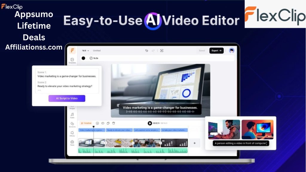 AppSumo's FlexClip Deal: Master Video Editing Easily & Affordably just- $69