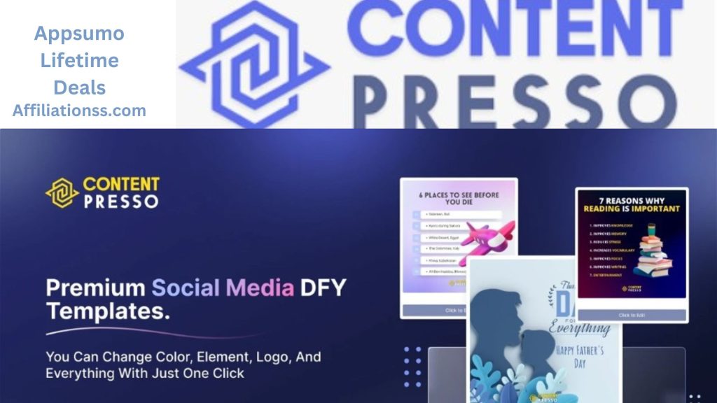 ContentPresso: Elevate Your Social Media Presence with AI Image and Canva Templates just -$39